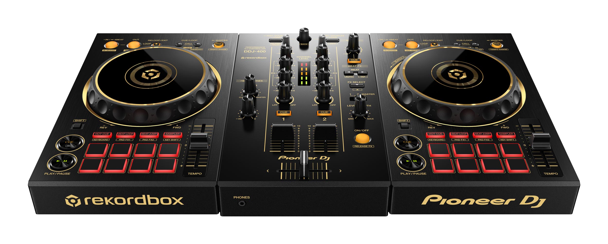 PIONEER DJ DDJ-400-N rekordbox DJ Controller Gold Colorway | agiprodj