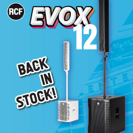 RCF EVOX 12 Portable Active Array Sound Reinforcement PA Speaker Systems In Stock 