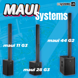 LD Systems Maui 3-Way PA Speaker Systems for Professional Mobile DJs and Musicians