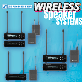 Sennheiser Live Performance Wireless EW-DP Speaker Systems for Mobile DJs, Professional Musicians.