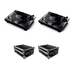 2 RELOOP RP-8000MK2 Turntable with 2 FREE PROX T-TT Flight Case Bundle