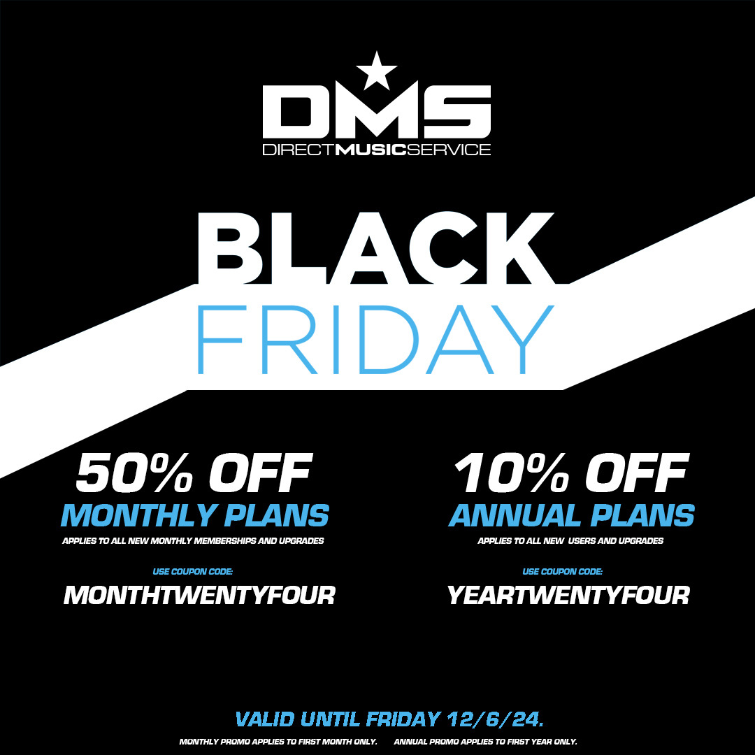 DMS Black Friday Offer for DJs and Musicians