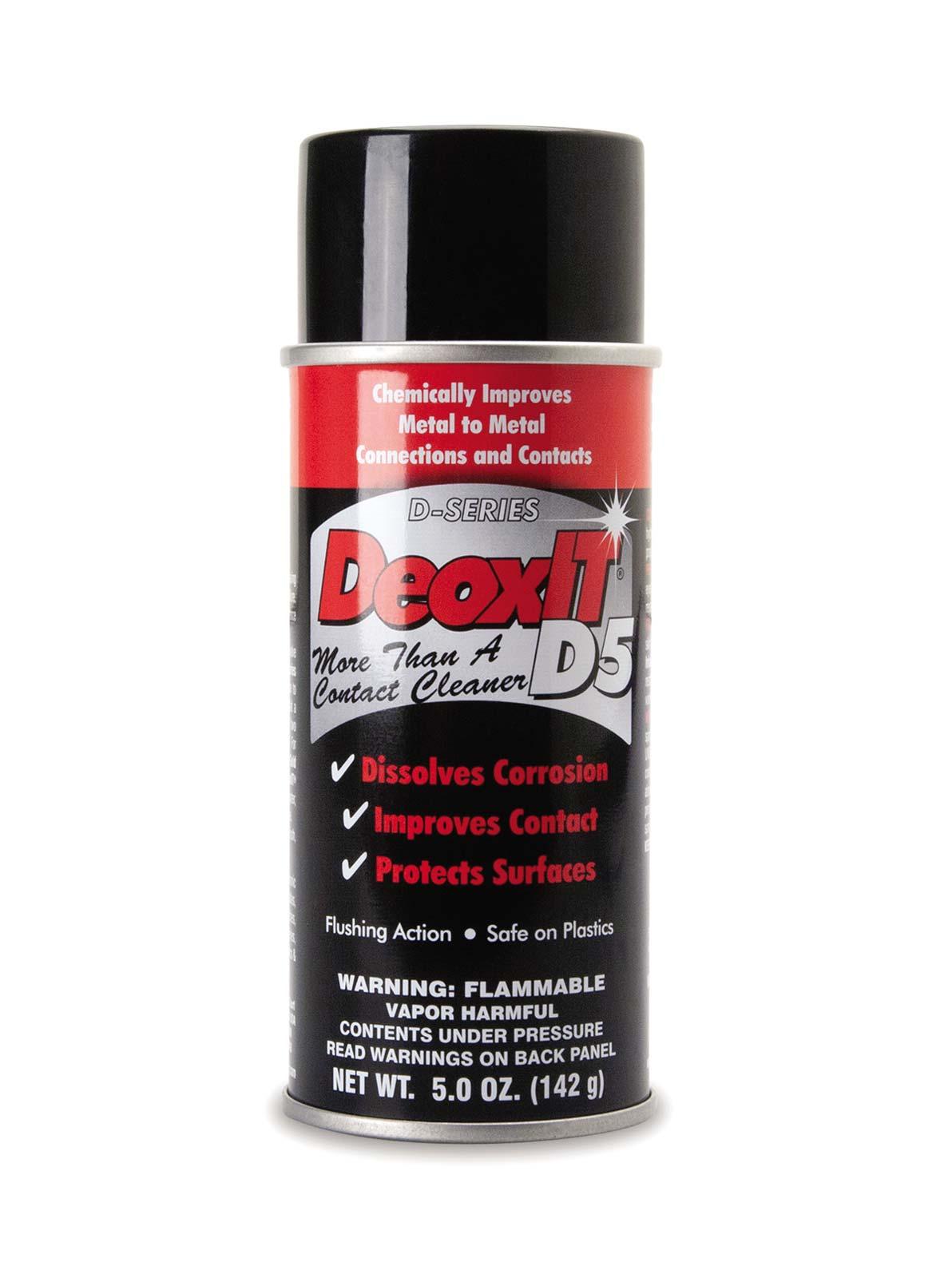 HOSA D5S-6 | CAIG DeoxIT Contact Cleaner Aerosol Spray 5oz | agiprodj