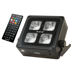 JMAZ Lighting MAD PAR 4IP 60W RGBWA+UV IP65 LED Battery Par Light