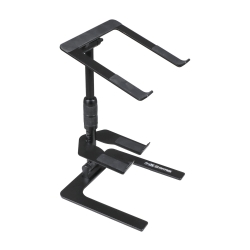 PROX T-LPS900BLK Ibis Folding DJ Laptop Stand with Adjustable Height Accessory Tray