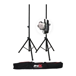 PROX T-SS18P Two 6' Heavy-Duty Speaker Tripod Stands with Bag - PAIR