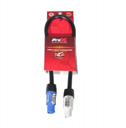 PROX XC-PWC12-02 2 Ft. High Performance 12AWG Blue to Gray Link Cable for Power Connection Compatible Devices