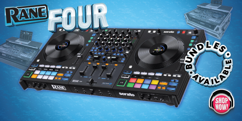 Rane Four DJ Controller, Bundles - Advanced DJ Equipment Technology for Professionals 