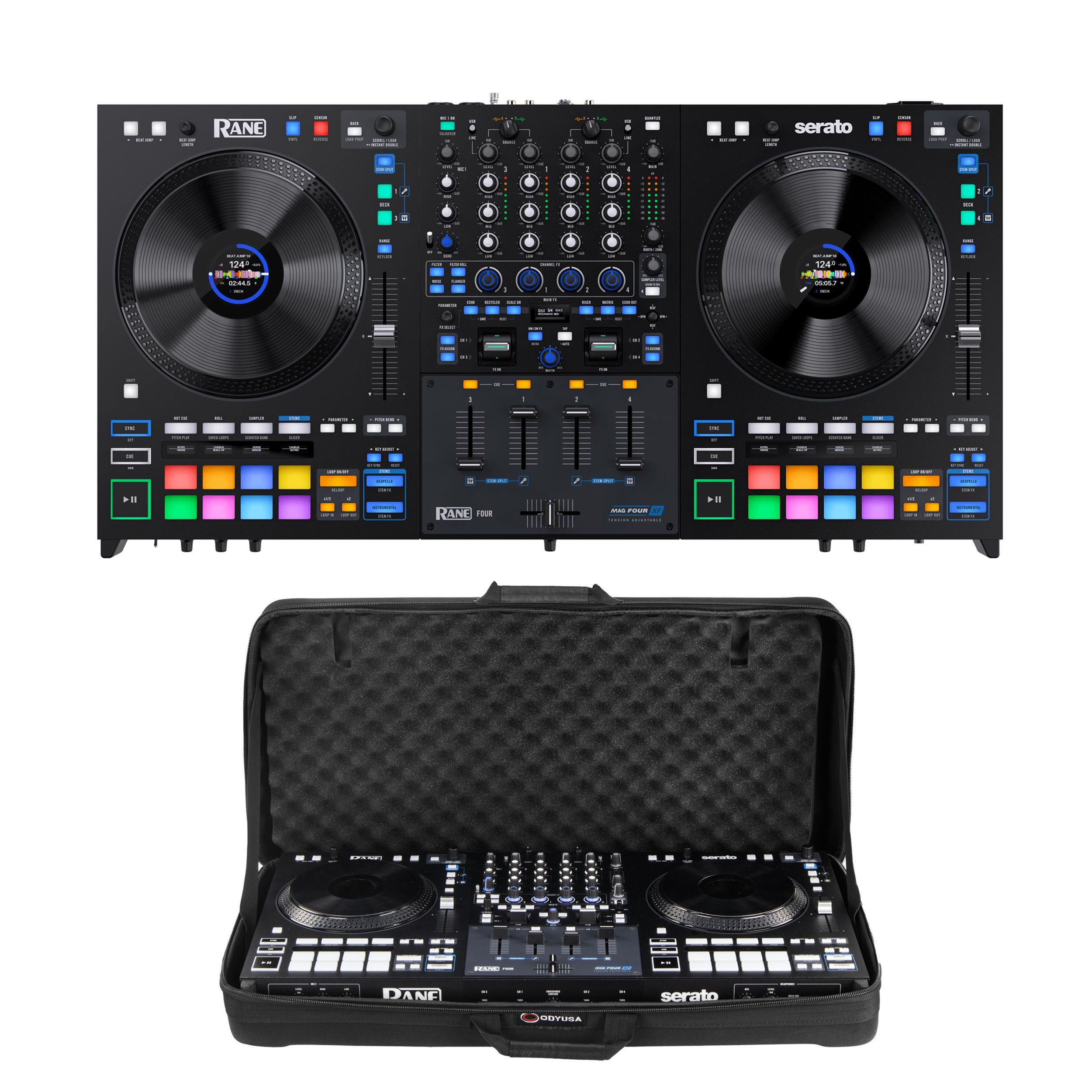 RANE FOUR Serato DJ with ODYSSEY BMRANE4M EVA Bag Bundle | agiprodj