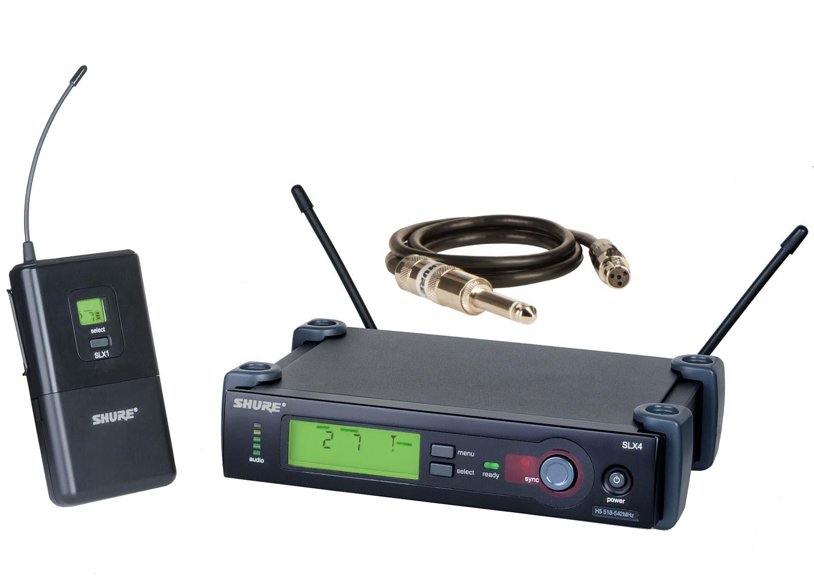 SHURE SLX14-J3 | Wireless Instrument System w/WA302 Cable 572-596 ...