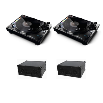 2 RELOOP RP-8000MK2 Turntable with 2 FREE PROX T-TTBL Flight Case Bundle