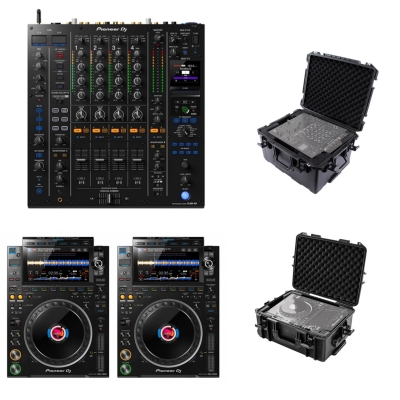 PIONEER DJ DJM-A9 with 2 CDJ-3000 and VUDJMA9CDJHW and VUCDJ3000 Bundle