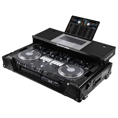 ODYSSEY FZGSREV7W1UBM Pioneer DDJ-REV7 Black Label Glide Style 1U Flight Case with Wheels