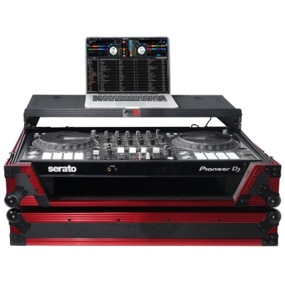 ProX XS-SX1K WLTFR LED Flight Case for Pioneer DDJ-1000 / SRT/ SX3 w/ 1U / Sliding Laptop Shelf / Wheels & LED KIT