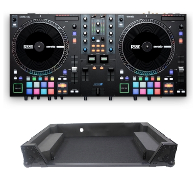 RANE ONE Serato DJ Pro Controller with Black Flight Case Bundle