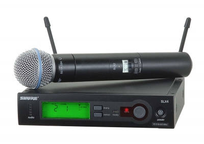 SHURE SLX24/BETA58J3 Wireless Handheld Microphone System 572-596 MHz